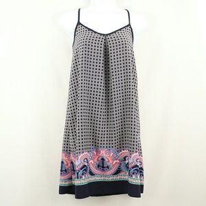 Soprano Spaghetti Strap Summer Dress Navy